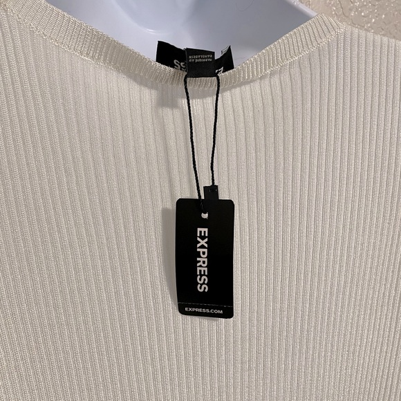 Express Wrap Front V Neck Top | Size L - Picture 5 of 7